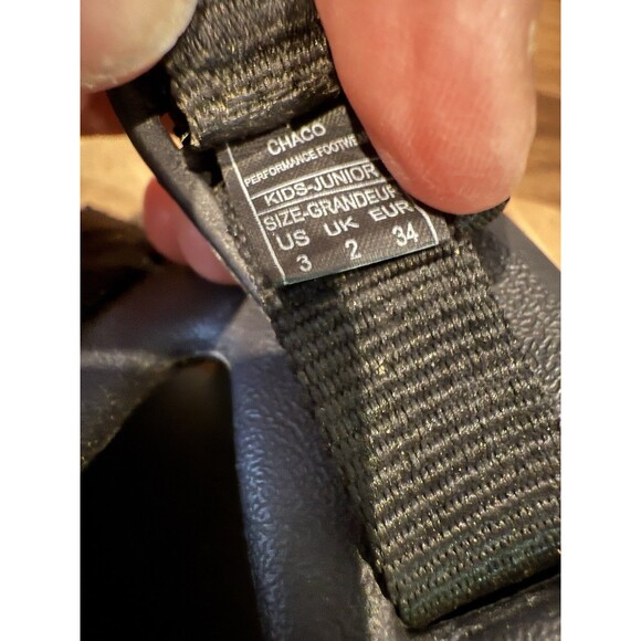 Chaco Chillos Sport Sandals Kids Size 3 Black Slip-On Strap Activity Walking - Picture 5 of 6